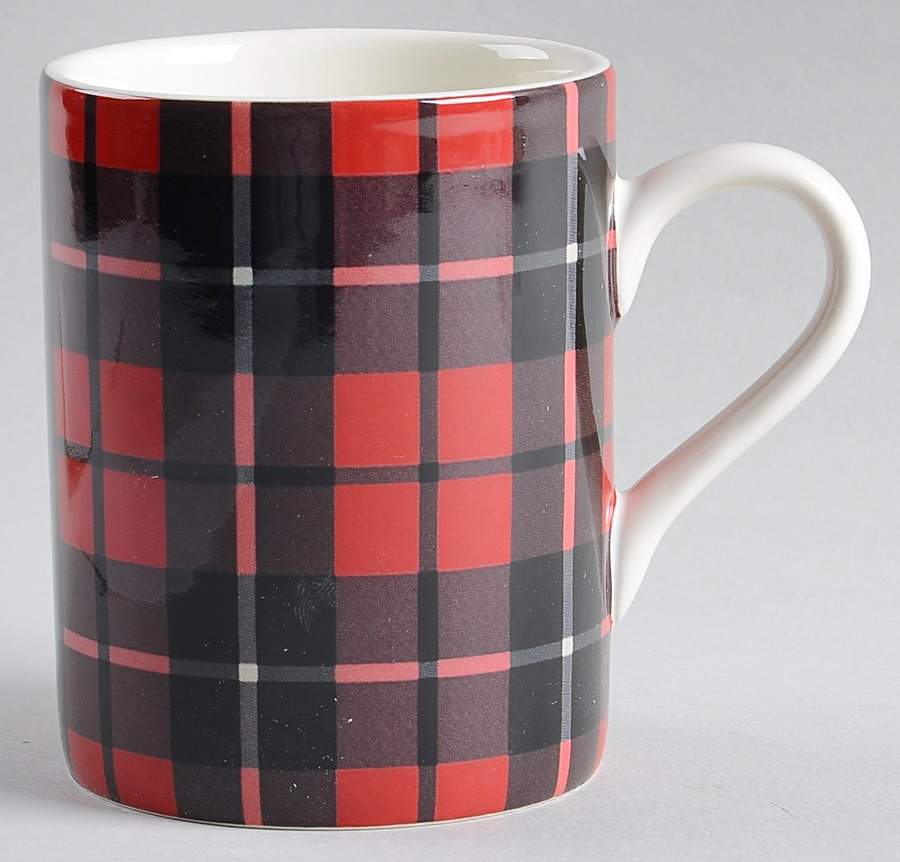 Plaid Mug by Pottery Barn China-1