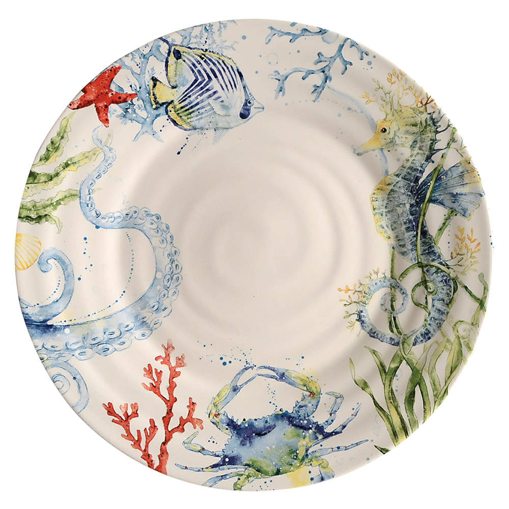 Sea Life Dinner Plate by Pier 1-1