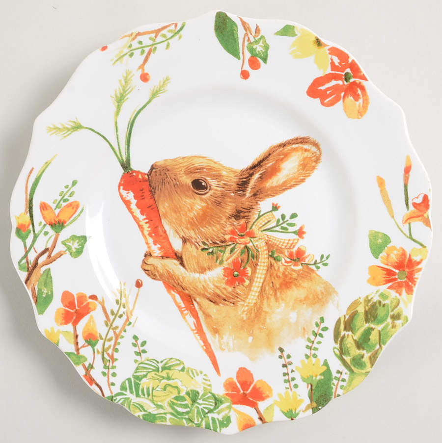 Lilly the Bunny Salad Plate by Pier 1-1