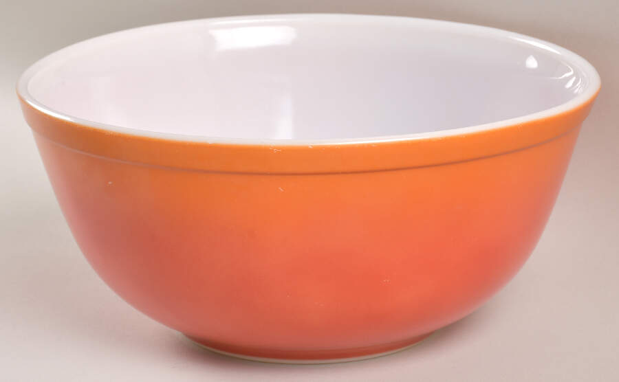 Flame Glo 8" Mixing Bowl by Pyrex-1