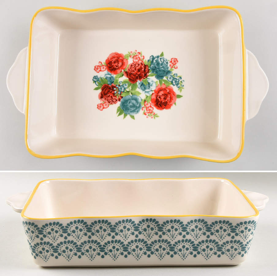 Blossom Jubilee 11" Rectangular Baker by Pioneer Woman-1