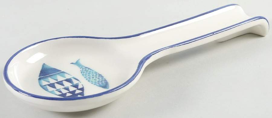Fish Spoon Rest/Holder (Holds 1 Spoon) by Papart Ceramics-1