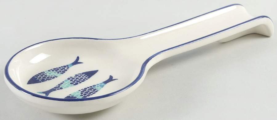 Fish Spoon Rest/Holder (Holds 1 Spoon) by Papart Ceramics-1