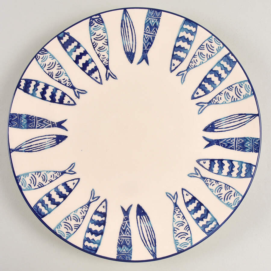 Fish Dinner Plate by Papart Ceramics-1