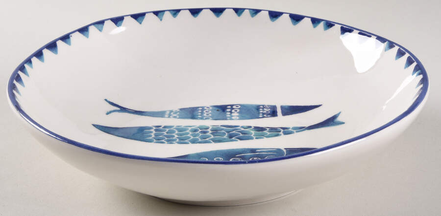 Fish 9" Individual Pasta Bowl by Papart Ceramics-1