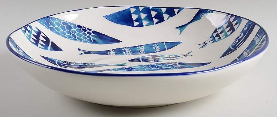 Fish 11" Pasta Serving Bowl by Papart Ceramics-1
