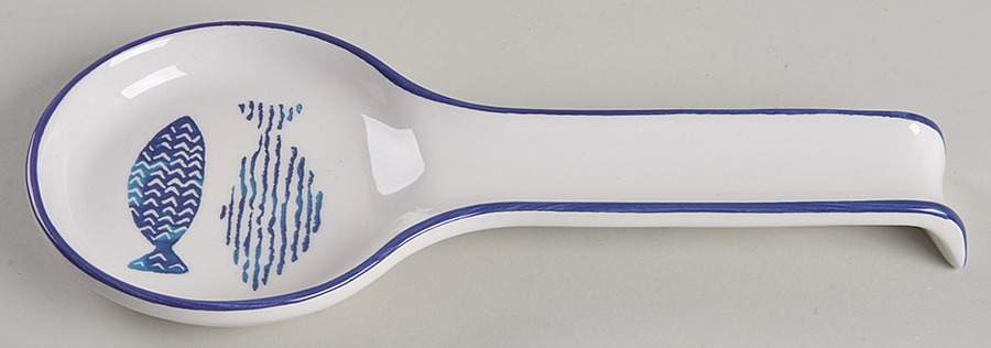 Fish Spoon Rest/Holder (Holds 1 Spoon) by Papart Ceramics-1