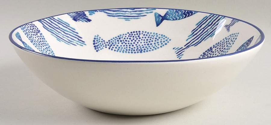 Fish 10" Large Salad Serving Bowl by Papart Ceramics-1