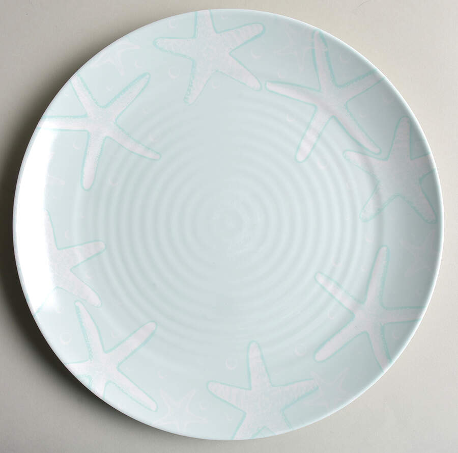Venice (Aqua) Melamine Dinner Plate by Pfaltzgraff-1