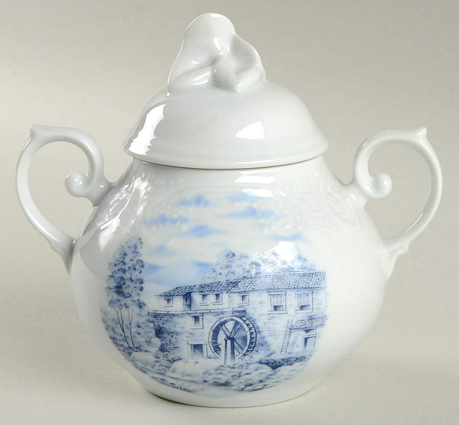 PBH3 Sugar Bowl & Lid by Porcelanas Batalha-1