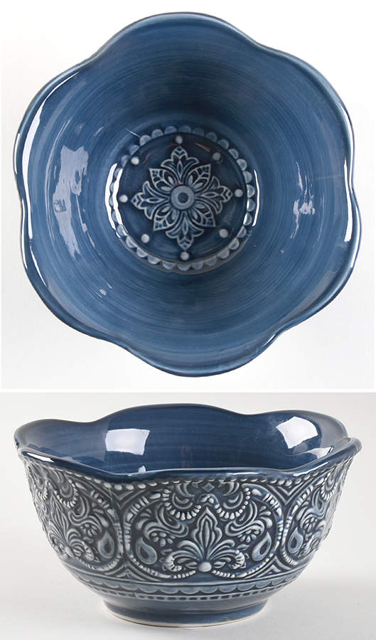 Chateau Clair Indigo Coupe Cereal Bowl by Pier 1-1