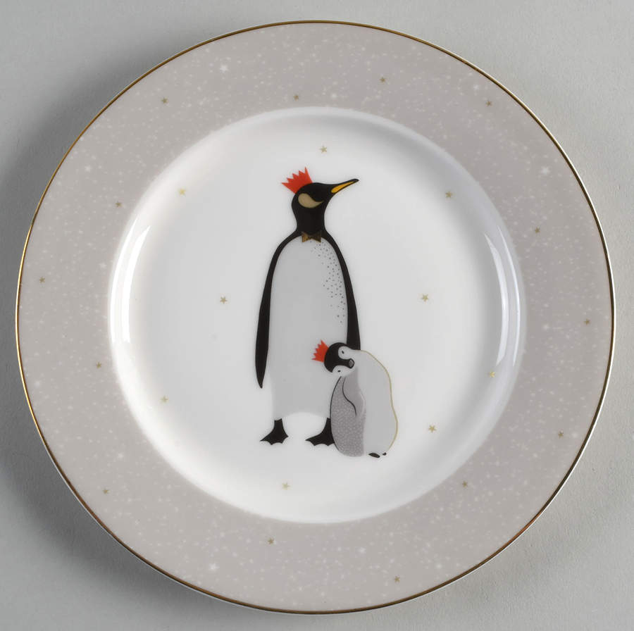 Penguins Salad/Dessert Plate by Portmeirion-1