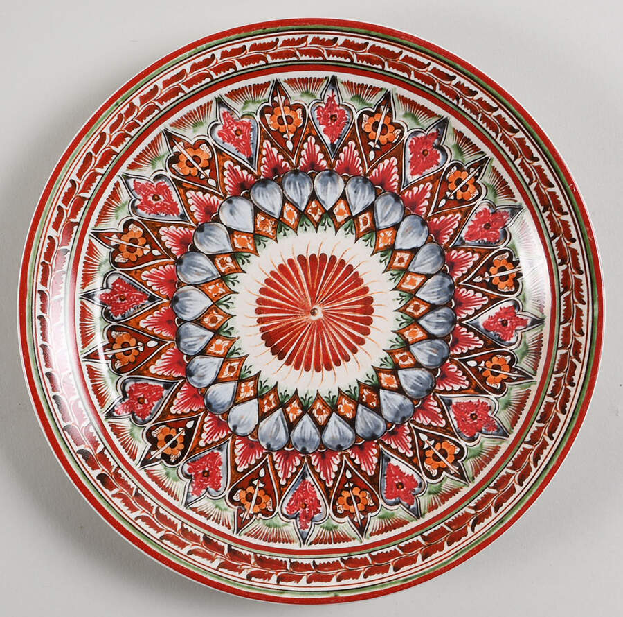 Mezze Red Salad Plate by Pottery Barn China-1