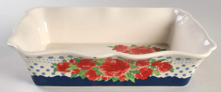 Heritage Floral 12" Rectangular Baker by Pioneer Woman-1