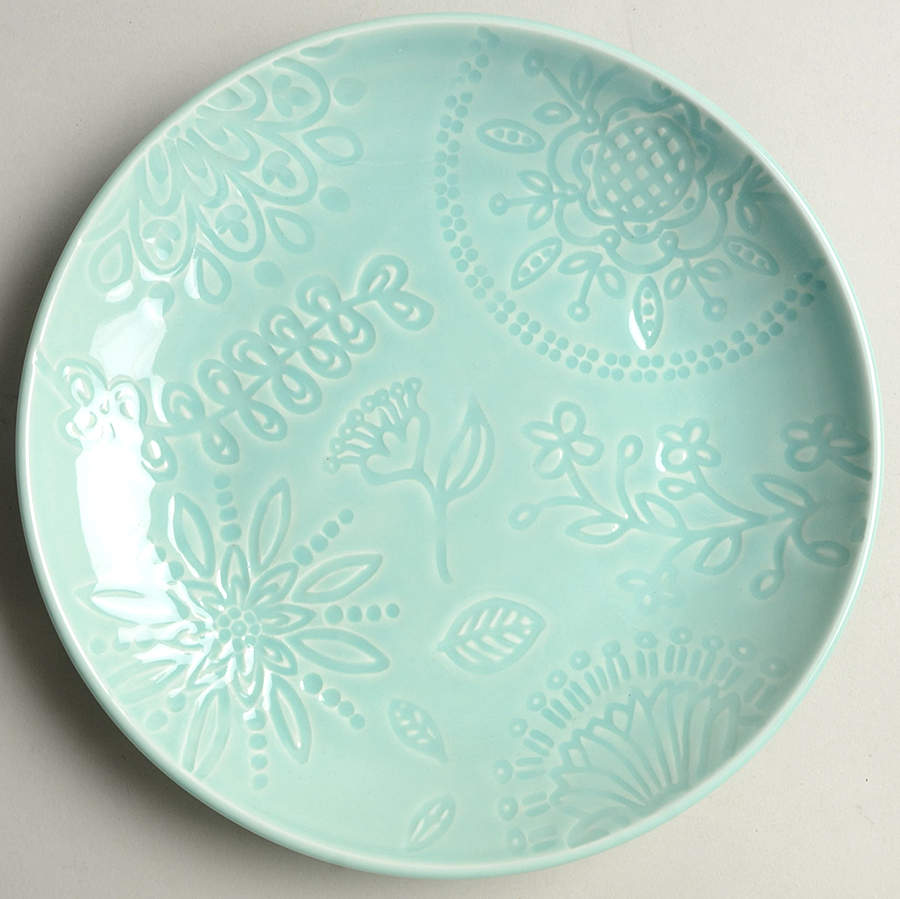 Ojai Turquoise Salad Plate by Port Townsand-1