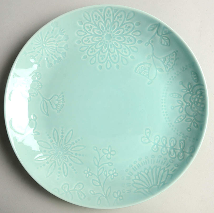 Ojai Turquoise Dinner Plate by Port Townsand-1
