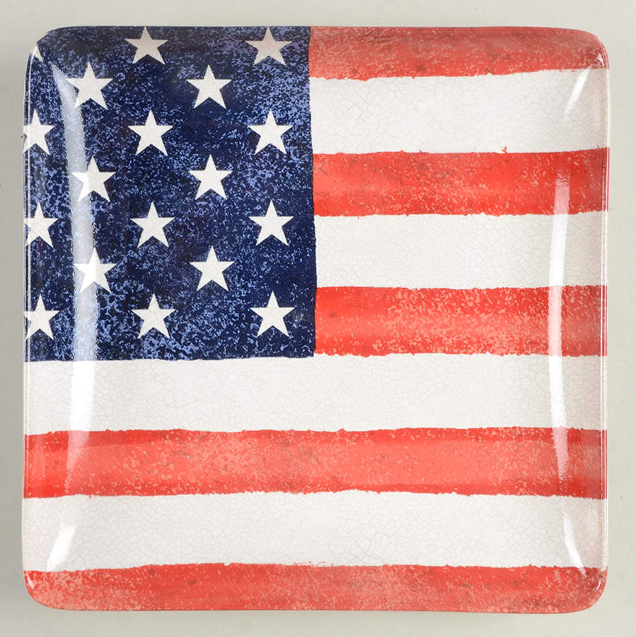 Old Glory Salad Plate by Port Townsand-1