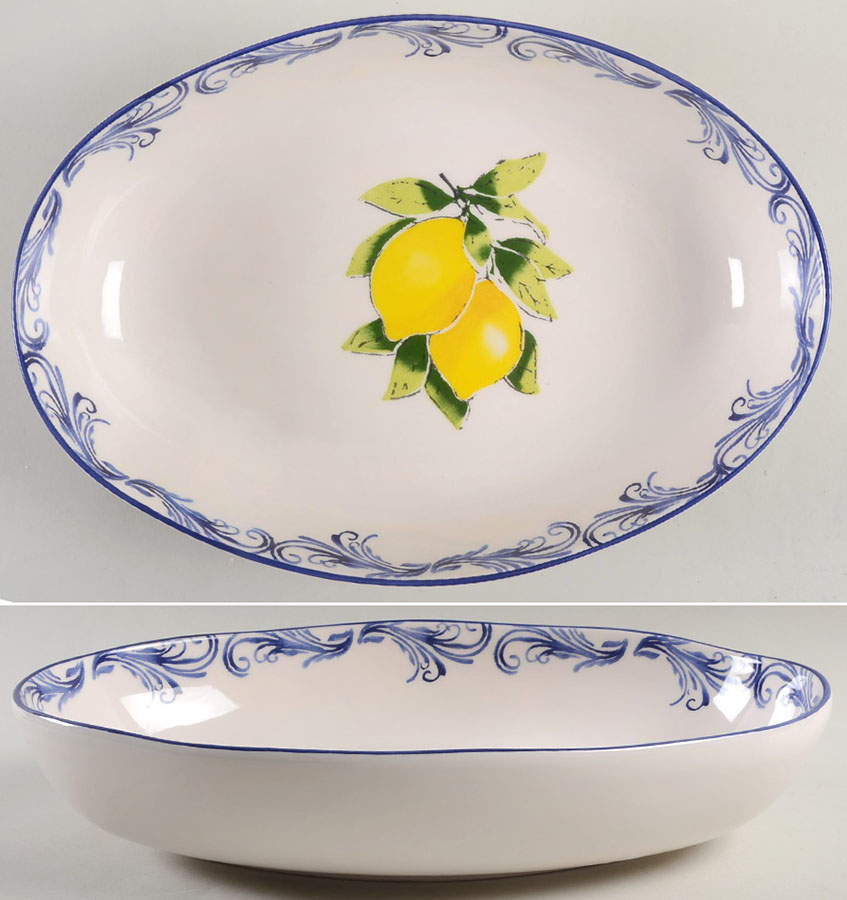 PPC12 14" Oval Vegetable Bowl by Papart Ceramics-1