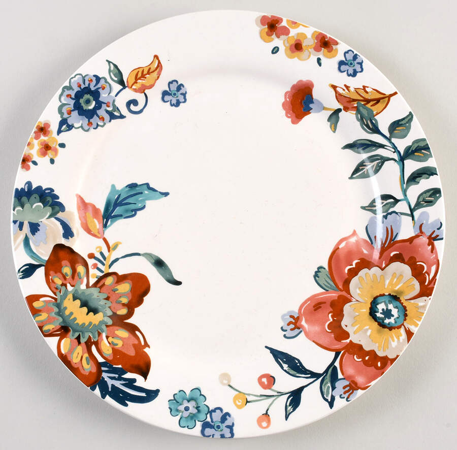 Eden Floral Dinner Plate by Pier 1-1