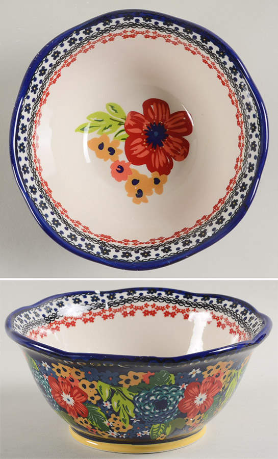 Dazzling Dahlias Soup/Cereal Bowl by Pioneer Woman-1