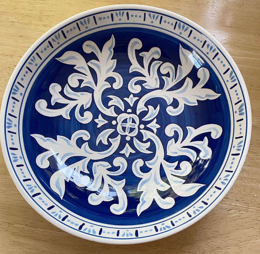 Majorca Blue 9" Soup/Pasta Bowl by Port Townsand-1