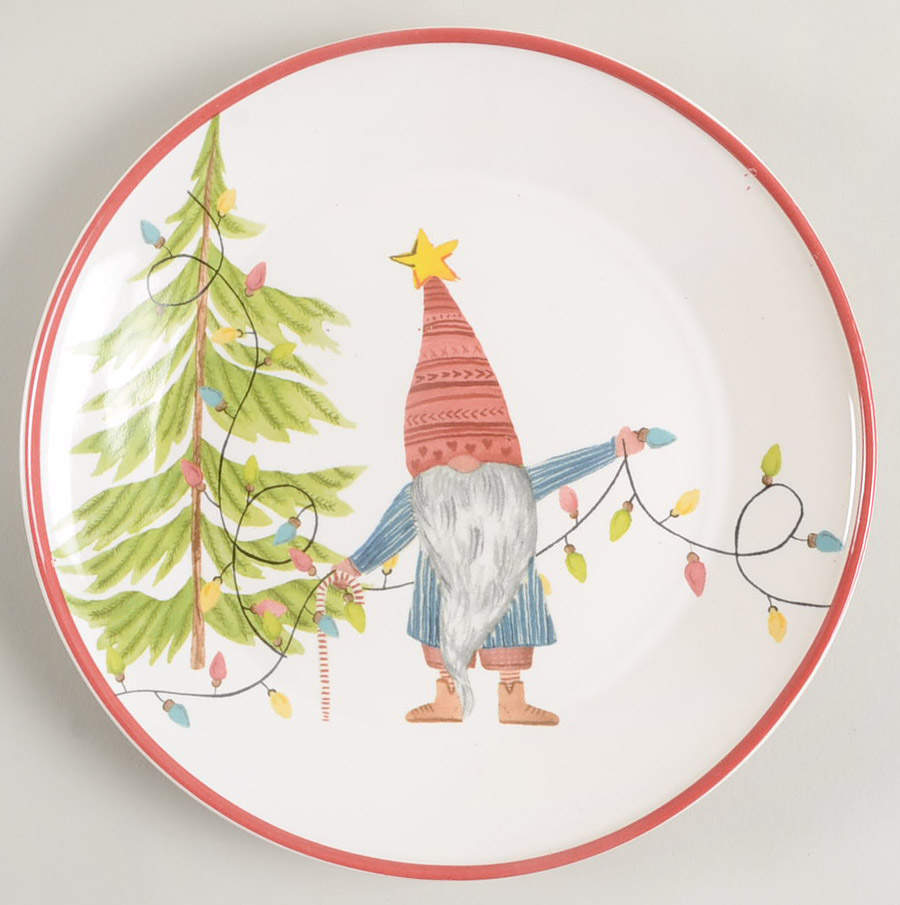 Forest Gnome Appetizer Plate by Pottery Barn China-1