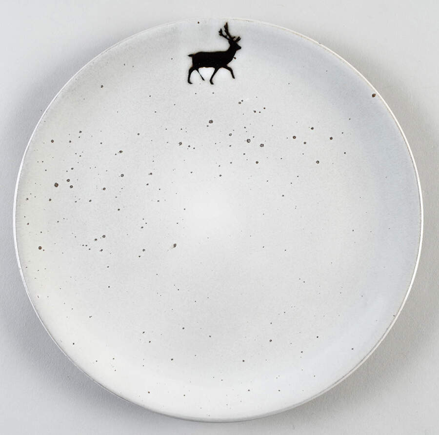 Rustic Reindeer Dinner Plate by Pottery Barn China-1