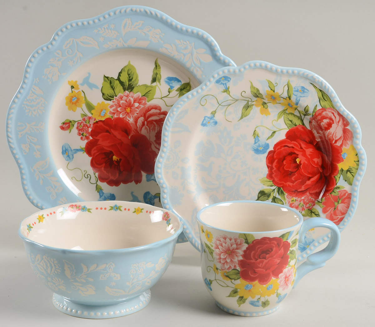 Sweet Rose 32 Piece Estate Set by Pioneer Woman-1