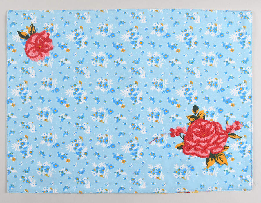 Sweet Rose Linen Placemat by Pioneer Woman-1