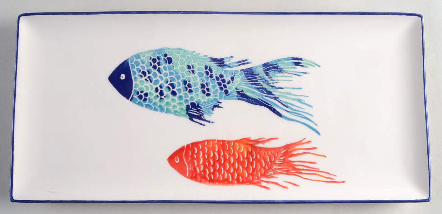 PPC14 14" Rectangular Tray by Papart Ceramics-1