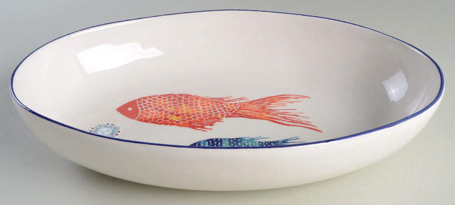 PPC14 14" Oval Serving Bowl by Papart Ceramics-1