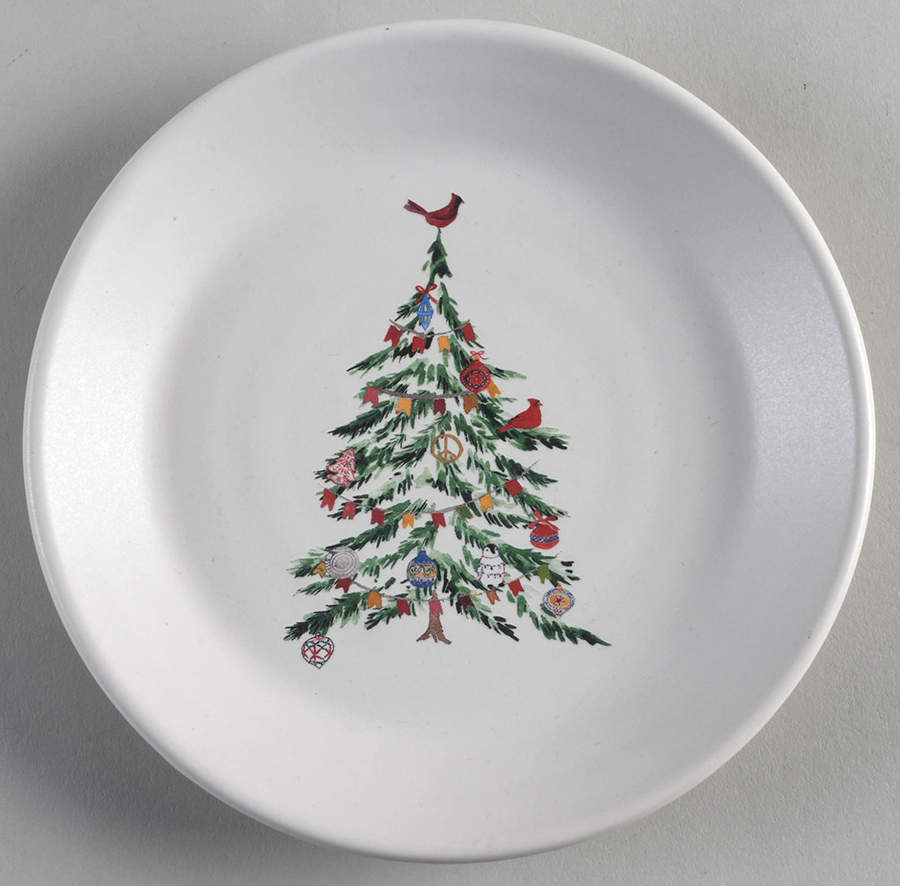 Christmas in the Country Appetizer Plate by Pottery Barn China-1