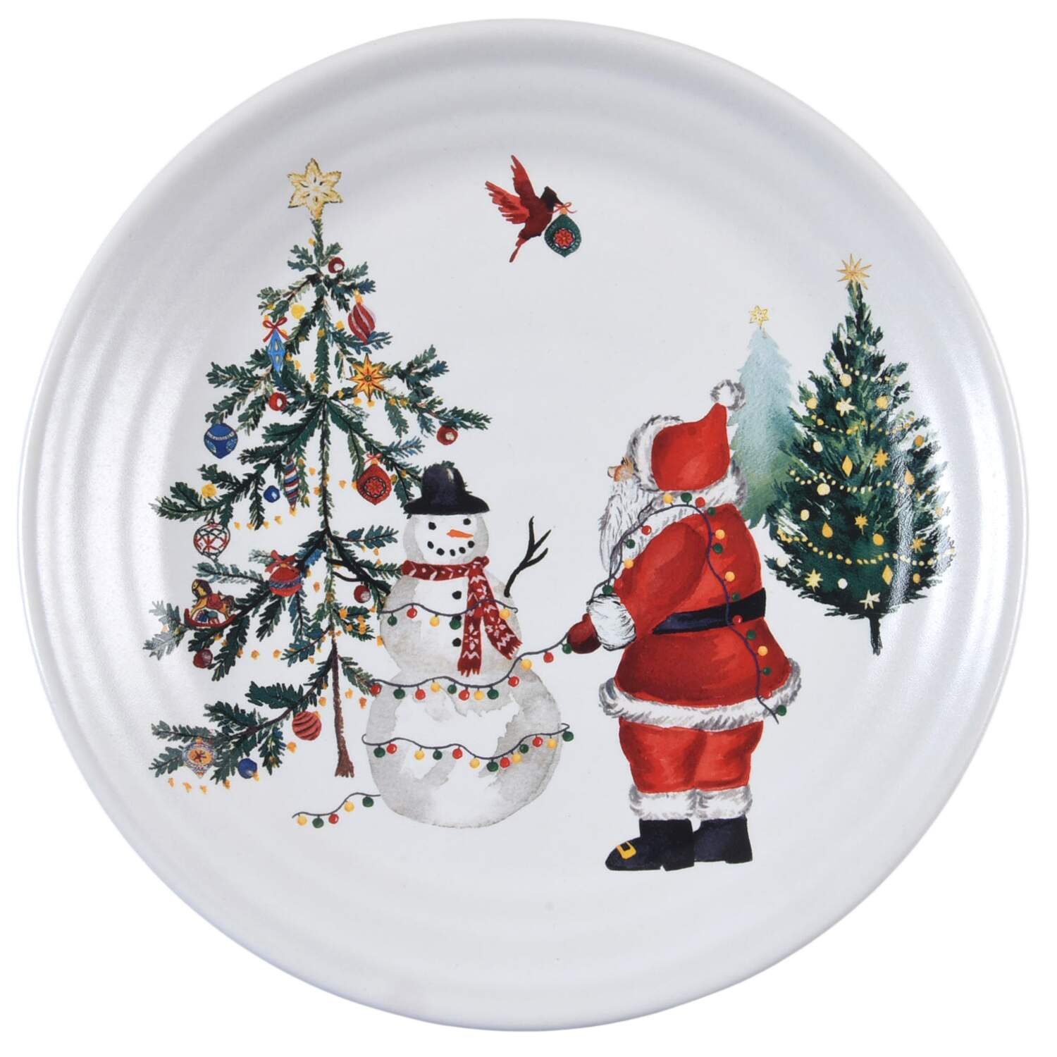 Christmas in the Country Salad Plate by Pottery Barn China-1