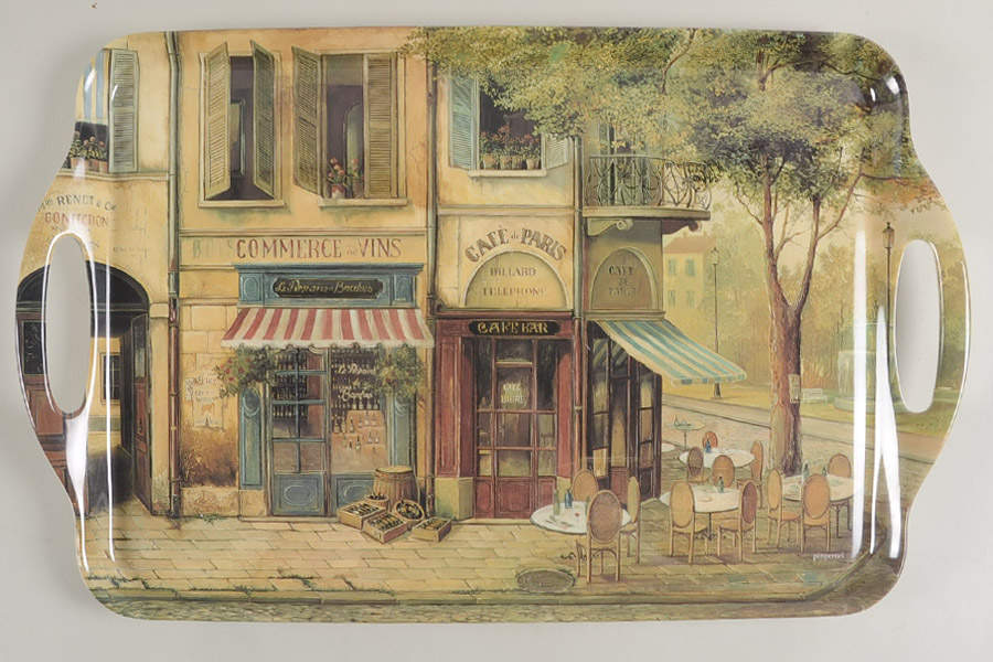 Melamine Trays 19" Rectangular Handled Tray by Pimpernel International-1