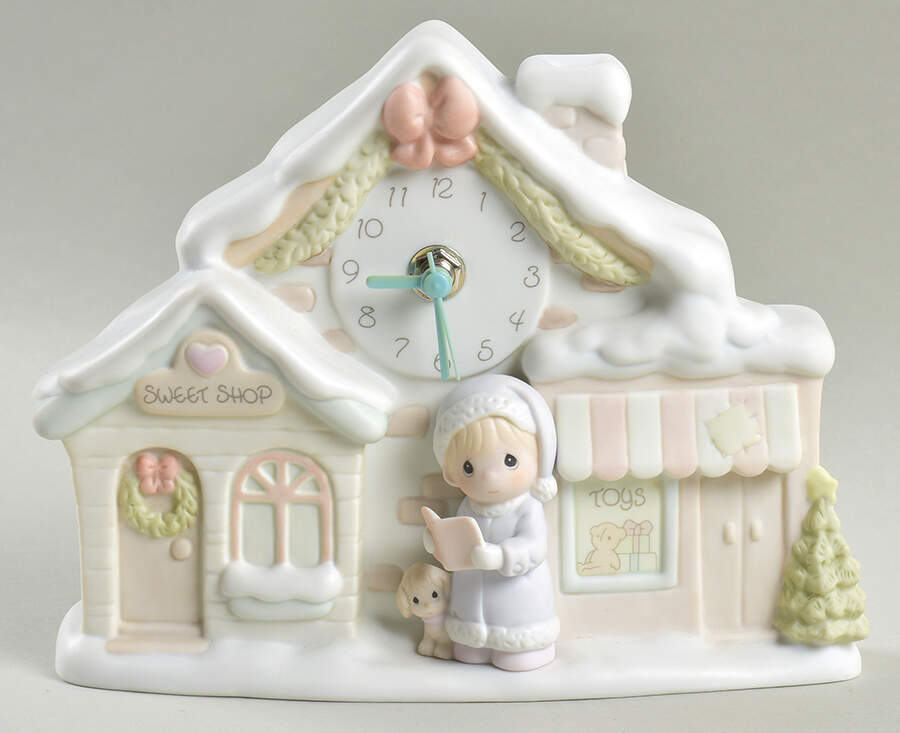 Sugar Town Square Clock Heart-Sugar Town Square - Heart Trademark With Box by Precious Moments-1