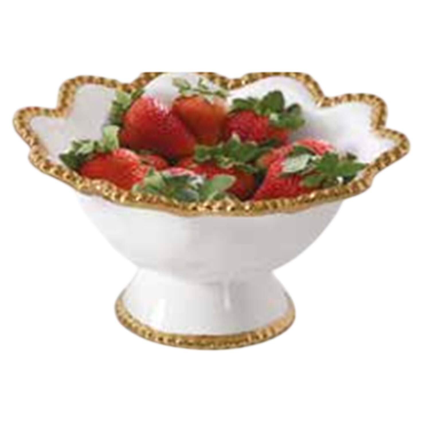 Golden Salerno 8" Footed Bowl by Pampa Bay-1