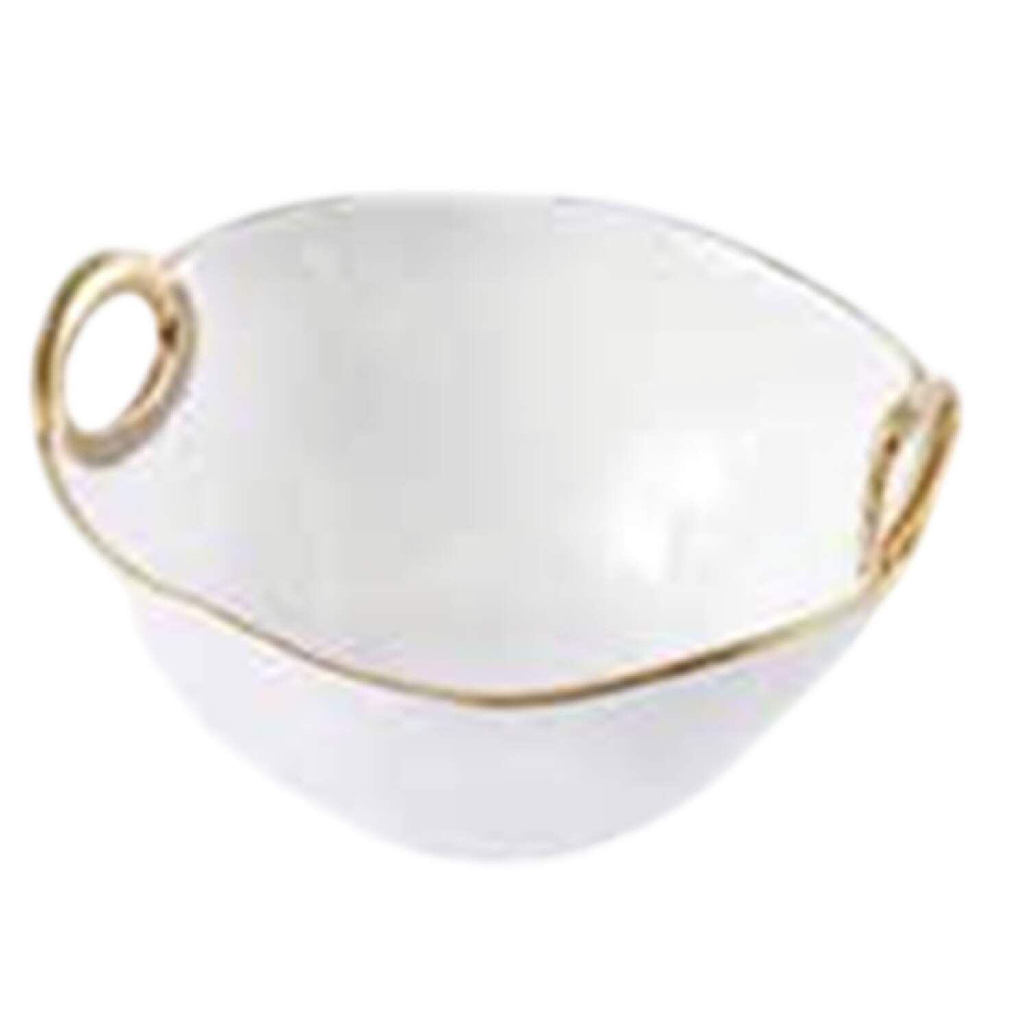 Golden Handles 6" Round Handled Bowl by Pampa Bay-1