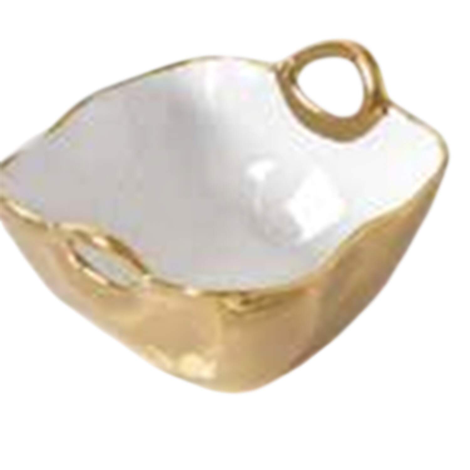 Golden Handles 5" Square Handled Bowl by Pampa Bay-1