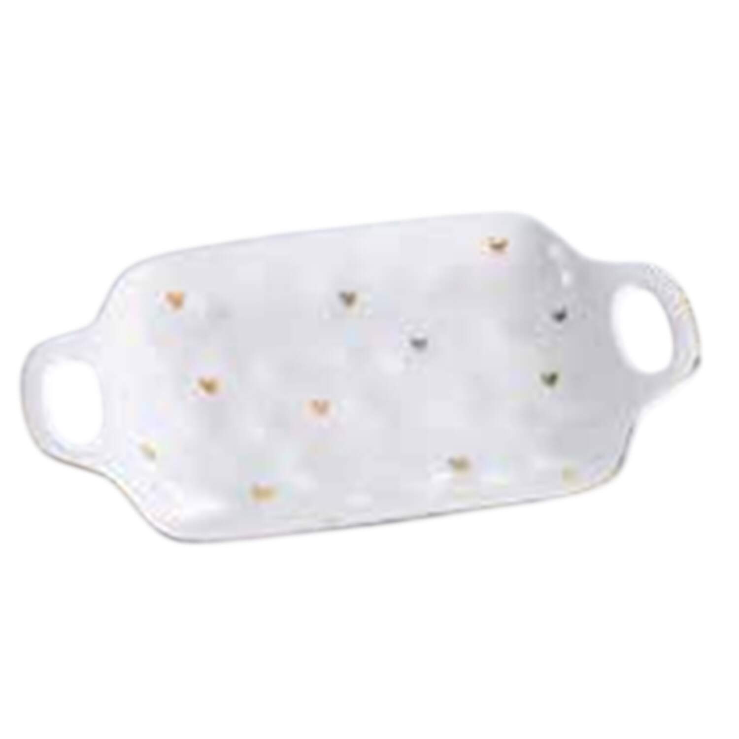 Heart To Heart 11" Handled Tray by Pampa Bay-1