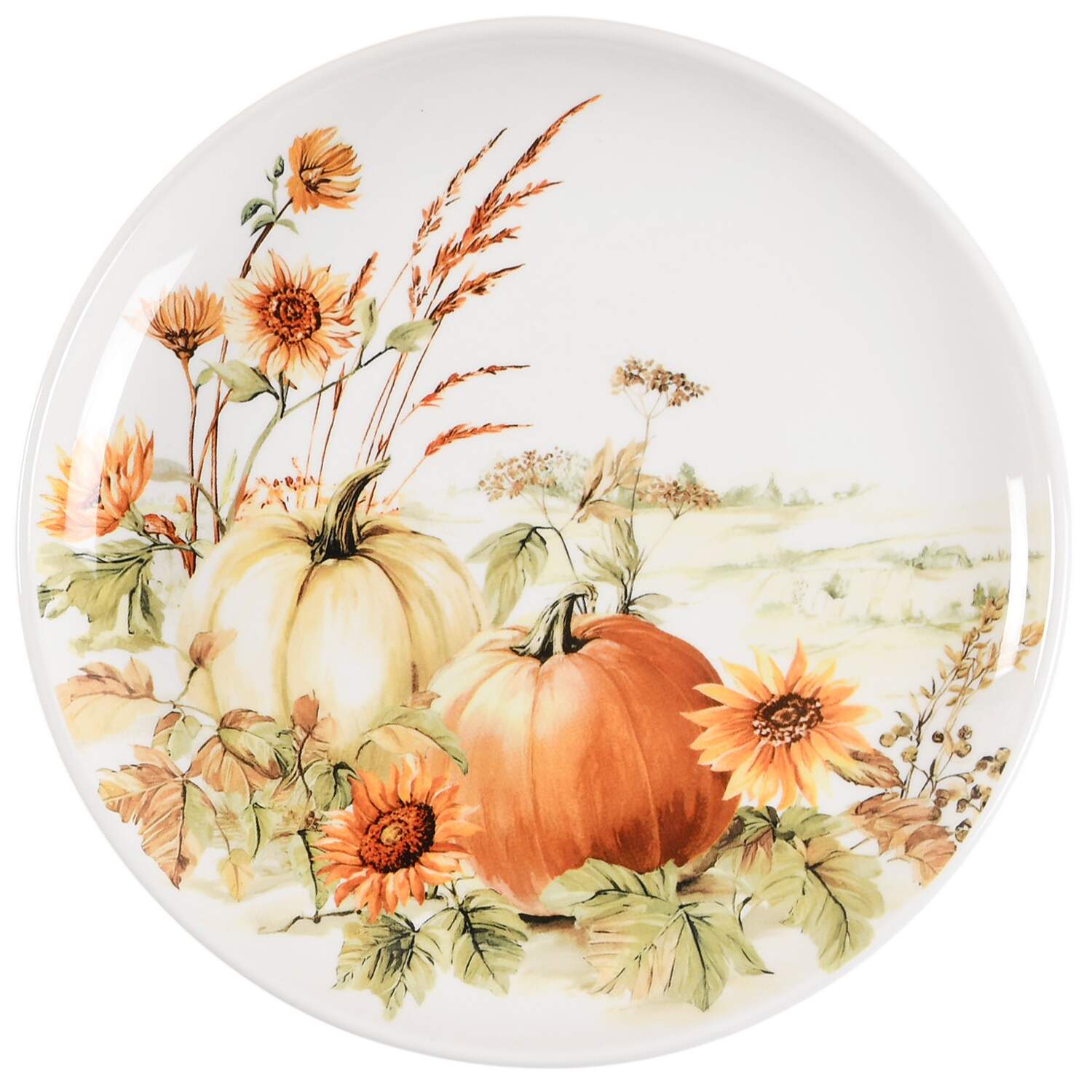 Autumn Village Salad Plate by Potter's Studio-1