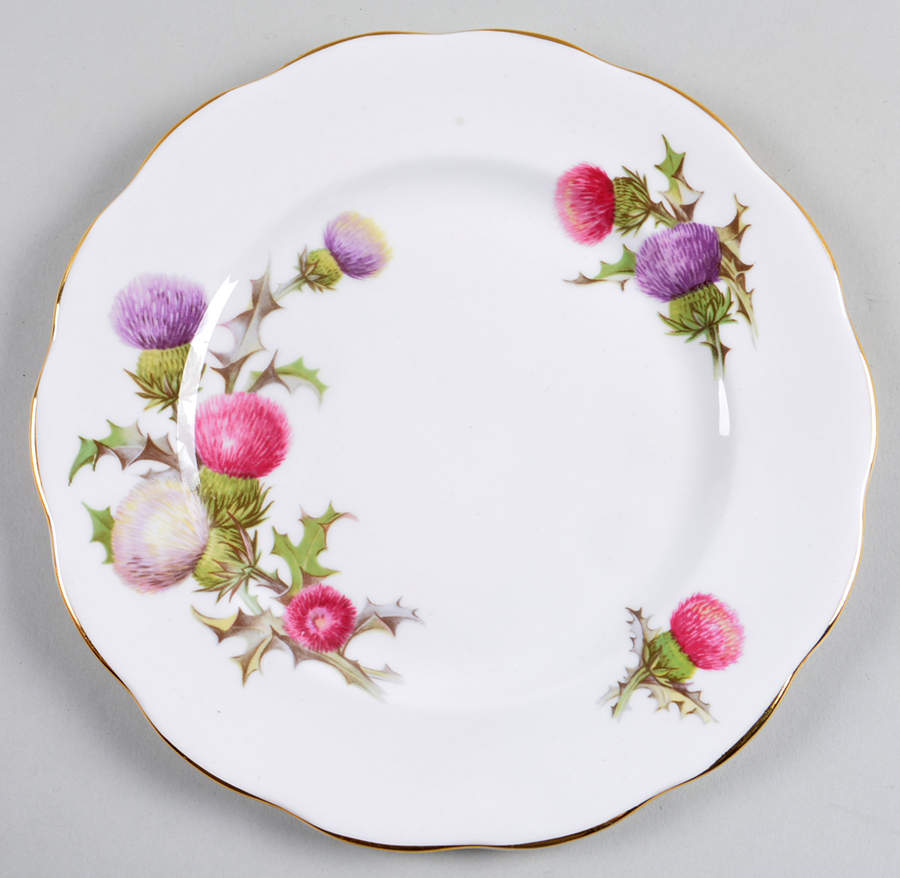Dundee Thistle Salad Plate by Queen Anne (England)-1