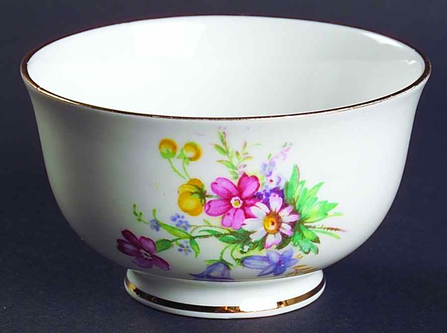 Old Country Spray Open Sugar Bowl by Queen Anne (England)-1