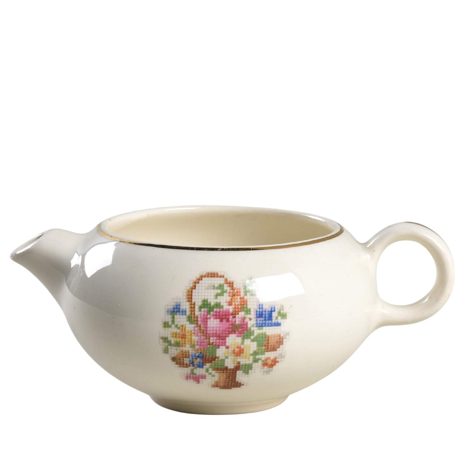 Petit Point Creamer by Quaker Girl-1