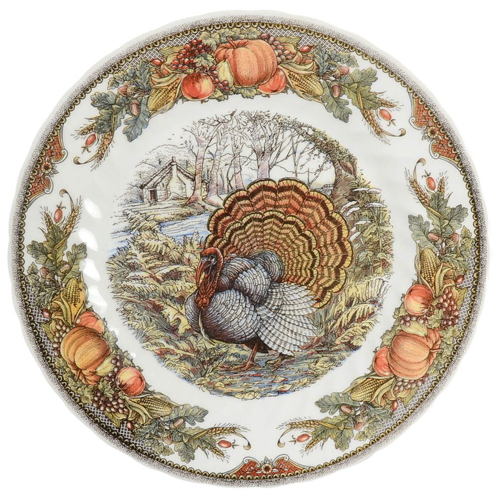 Harvest Bounty Dinner Plate by Queen's-1