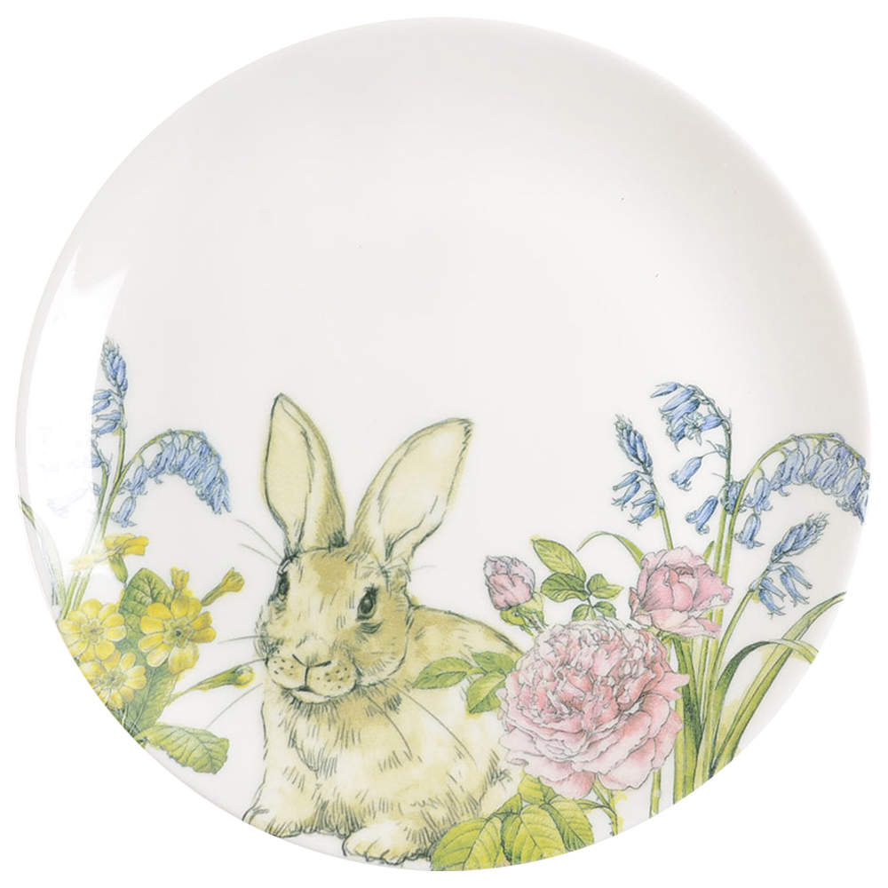 Rabbits Meadow Dinner Plate by Queen's-1
