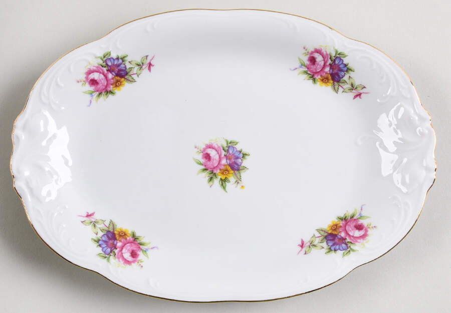 RKT6 9" Oval Serving Platter by Royal Kent (Poland)-1