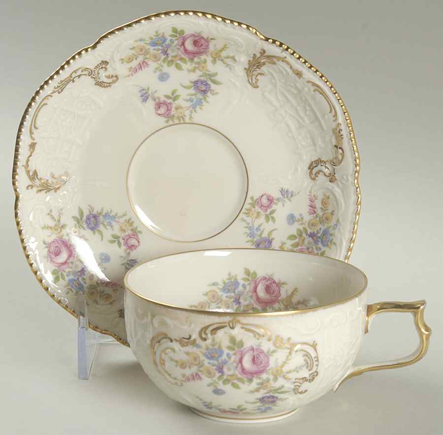Heirloom Flat Cup & Saucer Set by Rosenthal - Continental-1