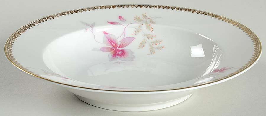 Orchid (Aida) Rim Soup Bowl by Rosenthal - Continental-1