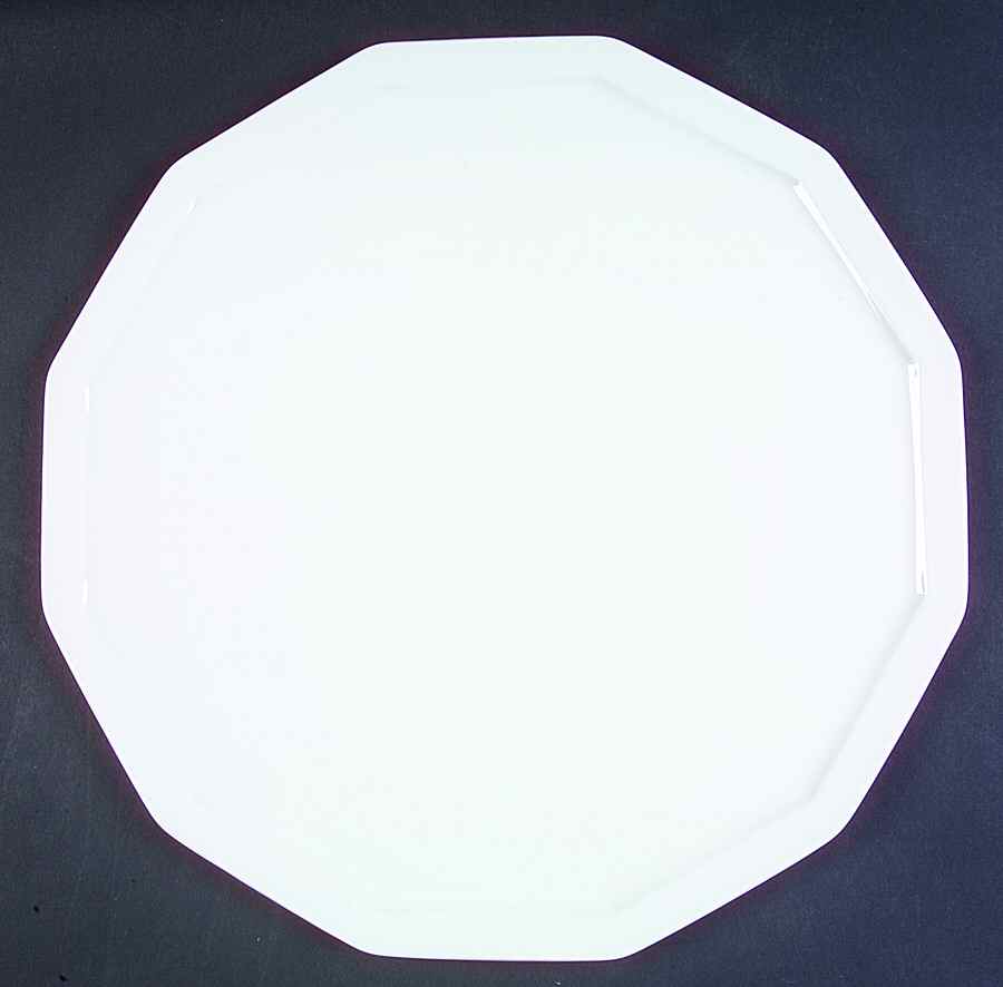 Polygon White Cake Plate by Rosenthal - Continental-1