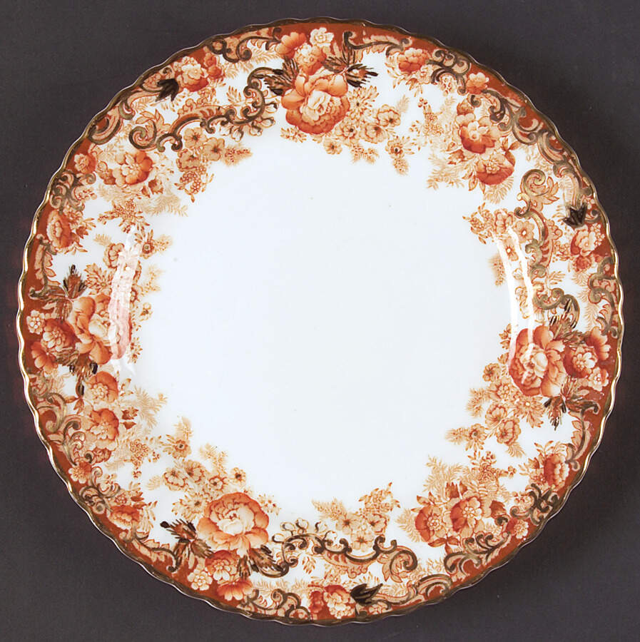 Victorian Rust Salad Plate by Samuel Radford-1